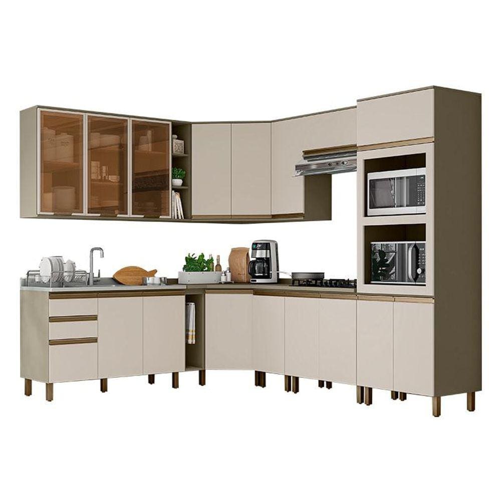 Cozinha Modulada Connect 15 Peças Duna Cristal - Henn