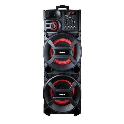 Caixa de Som Amplificada Amvox ACA 1501 Pesadão 1500W com Bluetooth e USB Preto
