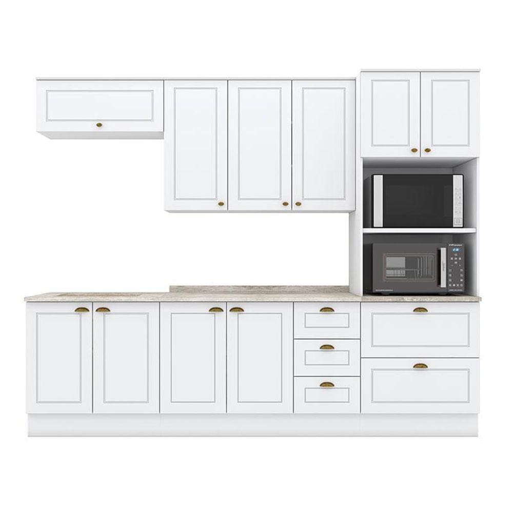 Cozinha Modulada Americana 7 Peças Branco HP - Henn
