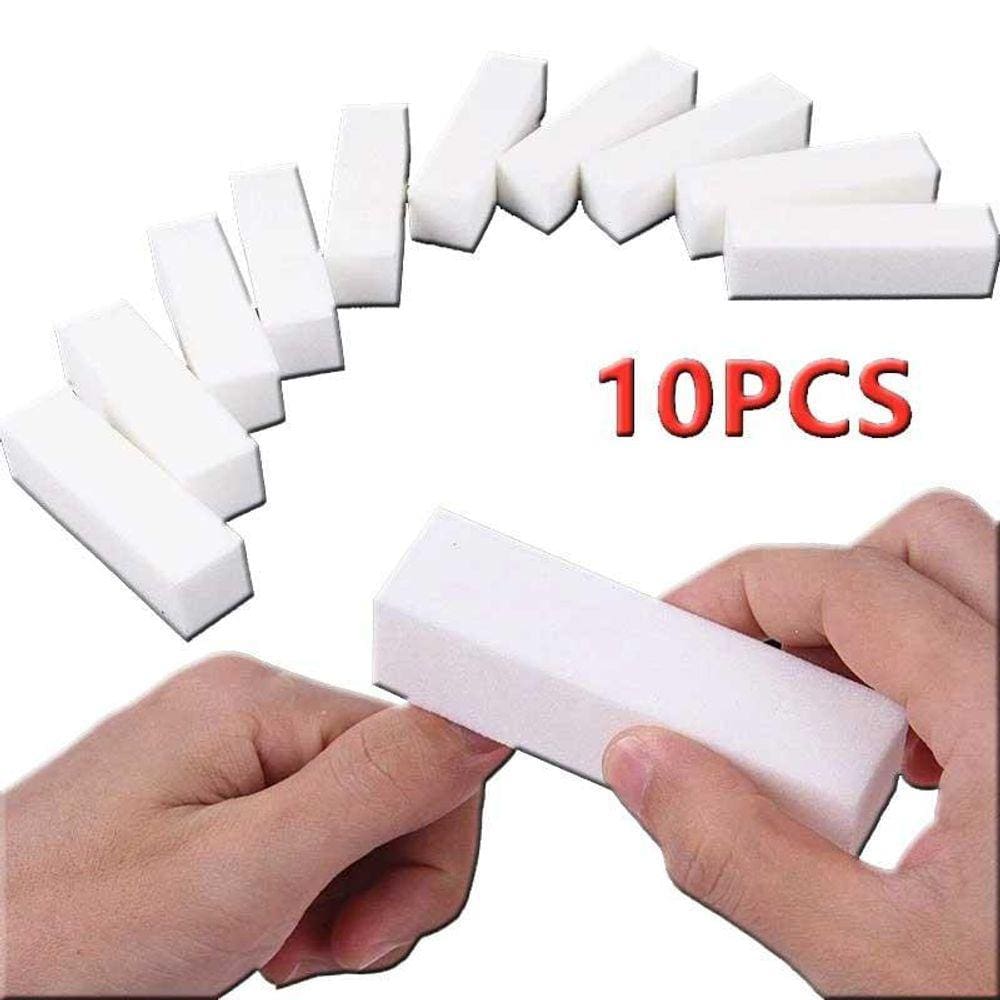 Kit 10 Un Lixa Bloco Polidora Unhas Acrílico Gel Acrigel