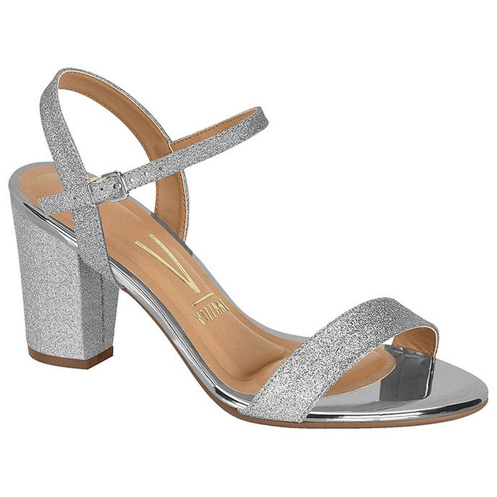 Sandalia Vizzano Salto Grosso Médio 6262.474 Gliter