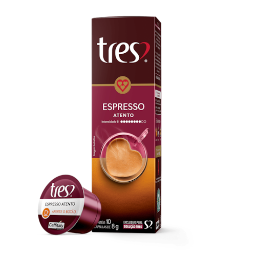 Cápsula de Café Espresso Atento TRES 3 Corações Menor preço em Cápsula de Café Espresso Atento TRES 3 Corações