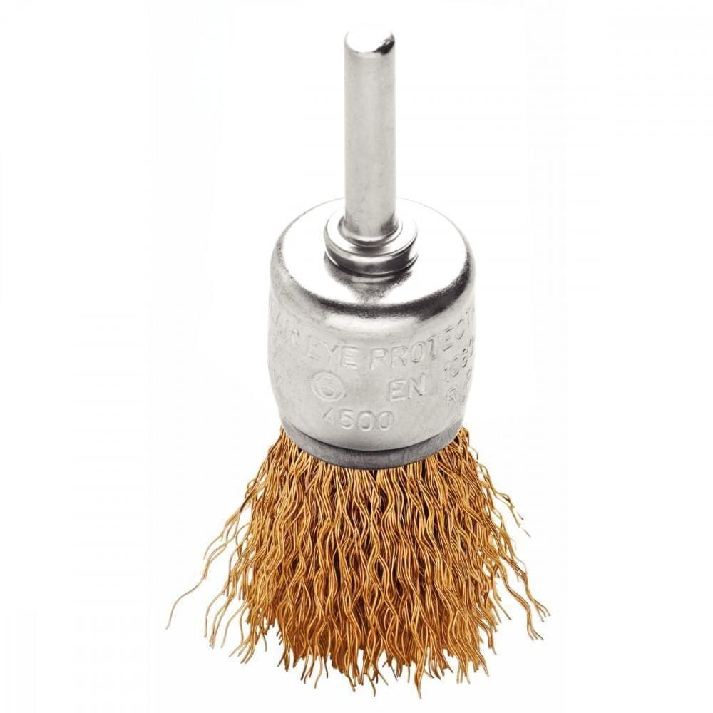 Escova Tipo Pincel Arame Ondulado Com Haste 5/8X1/4´´