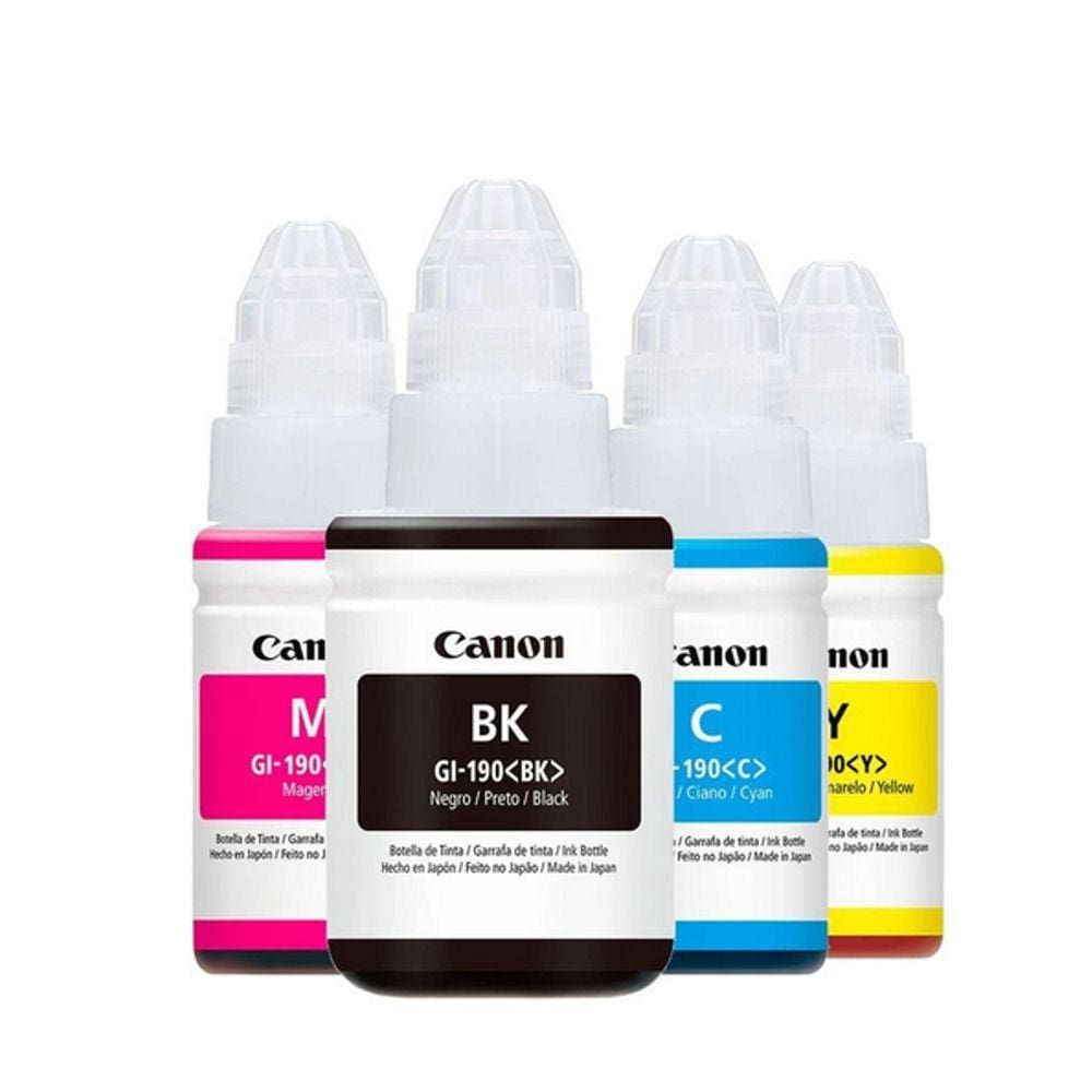 kit 4 Refil Tinta G190 BK C Y M G3110 G4100 G3100