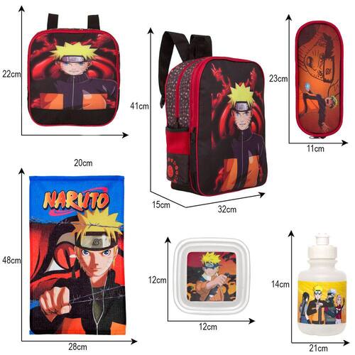 Mochila Escolar Infanto- Juvenil Naruto Uzumaki Anime Desenho em