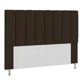 Cabeceira Estofada Cama Box Casal 140 Cm Marrom