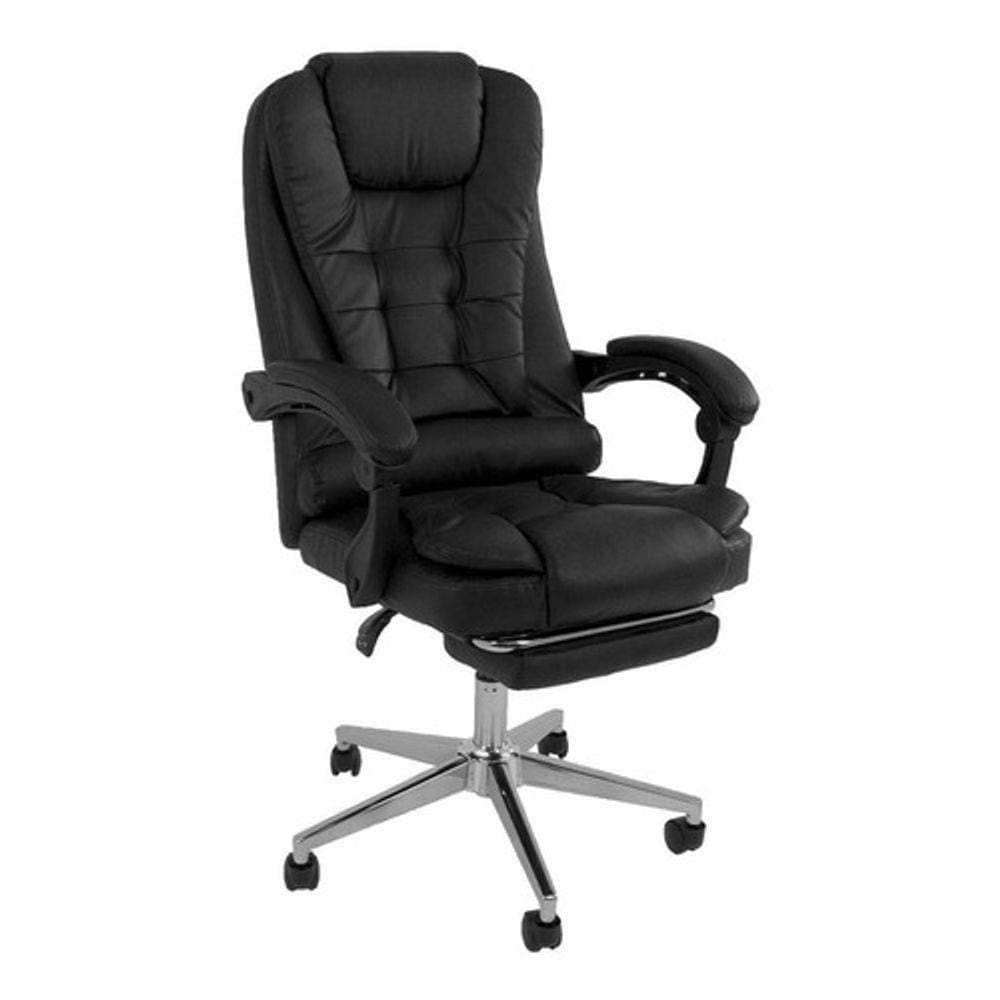 Cadeira De Escritorio Presidente Ergonomica Apoio Para Pés