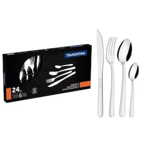 Faqueiro Em Aço Inox 24 Peças Tramontina