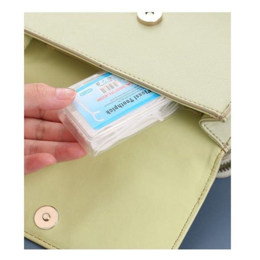 Fio Dental Floss Dentes Super Fino Pick Flosser 50Un