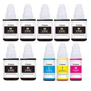 kit 10 Refil Tinta G3110 G3100 G190 BK C Y M