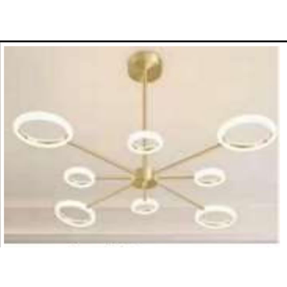 Pendente Moderno 8 Braços Led 3000k Metal Bronze