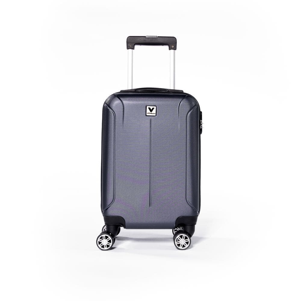 Mala de Bordo Pequena para Viagem Vilabon Vb0218 Abs Cadeado Integrado Rodas Duplas 360 Azul Tam Pp