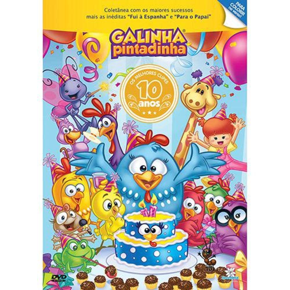 Jogo Memória e dvd Cantando e Brincando Galinha Pintadinha na