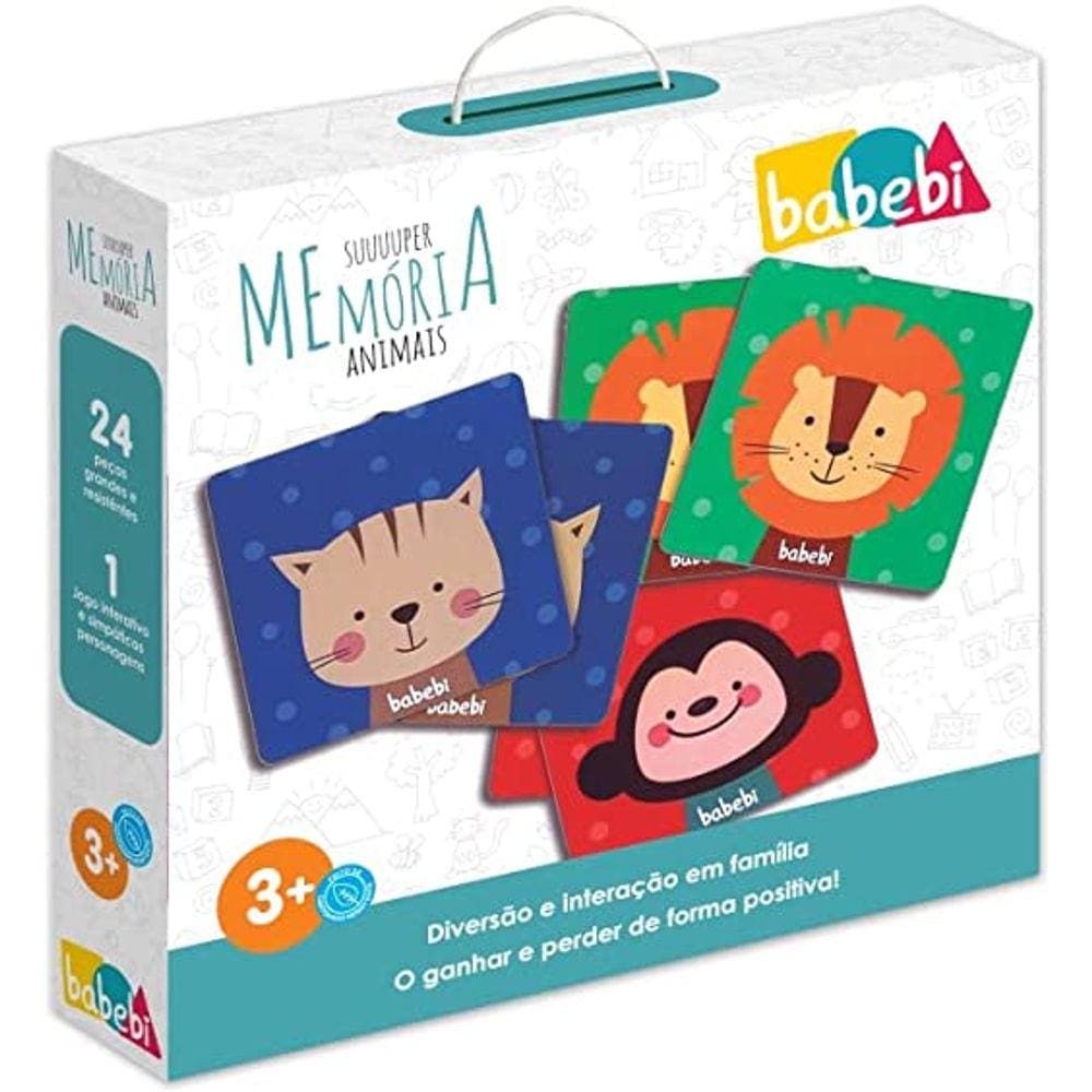 Jogo Super Memória Animais - Babebi