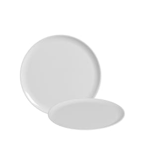 Kit 03 Bandeja Prato Redondo Servir Bolo Festa Branco 370mm