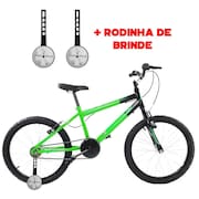 Bicicleta Com Rodinha Infantil Aro 20 Masculina Wendy Vbrake