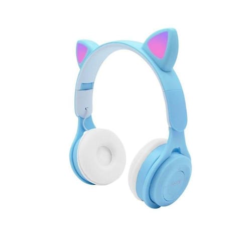 Fone De Ouvido Bluetooth Led Orelha Gato Led Headphone –