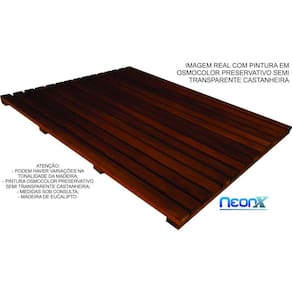 Deck De Madeira Box Banheiro Capacho 70x50 cm NeonX Pintado