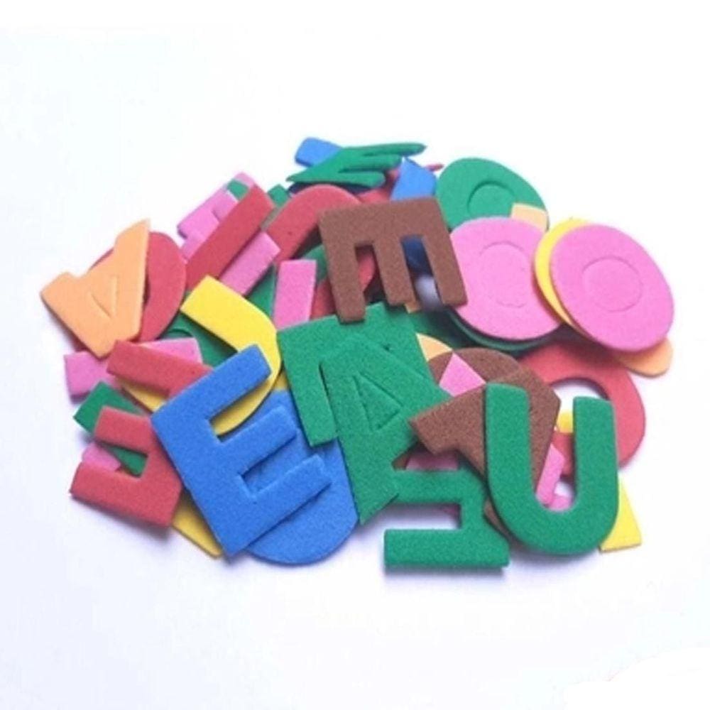 Eva Recortado 3x3cm Vogais Bastão 60 Peças