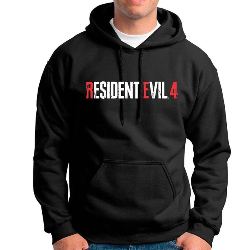 Conjunto Moletom Canguru Resident-evil Biohazard Símbolo F80