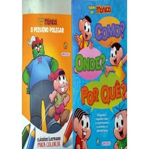 Pack Turma Da Monica - Como? Onde? Por Que? Capa Azul