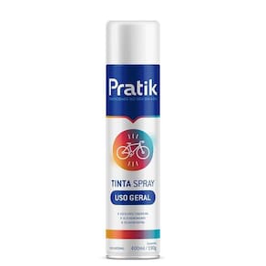 Tinta Spray Pratik Uso Geral Branco Brilhante 400ml
