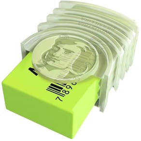 Borracha Colorida Tr Neon Capa Plastica 1Am/1Vd