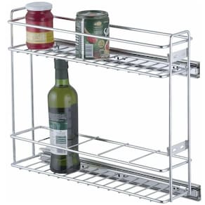 Porta Temperos Deslizante Aramado de Cozinha Latas Garrafas Schmitt