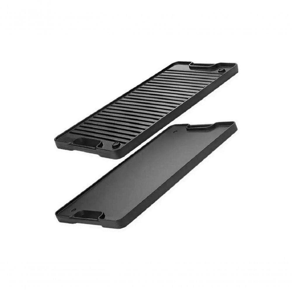 Chapa De Ferro Dupla Face - Lisa E Estriada Tam. 50x25 Cm