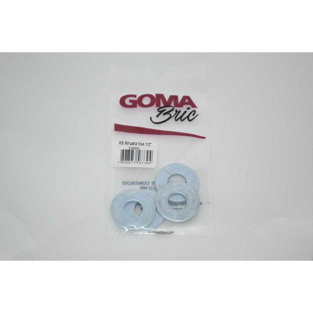 Arruela Lisa 1/2" 04 Pecas Goma