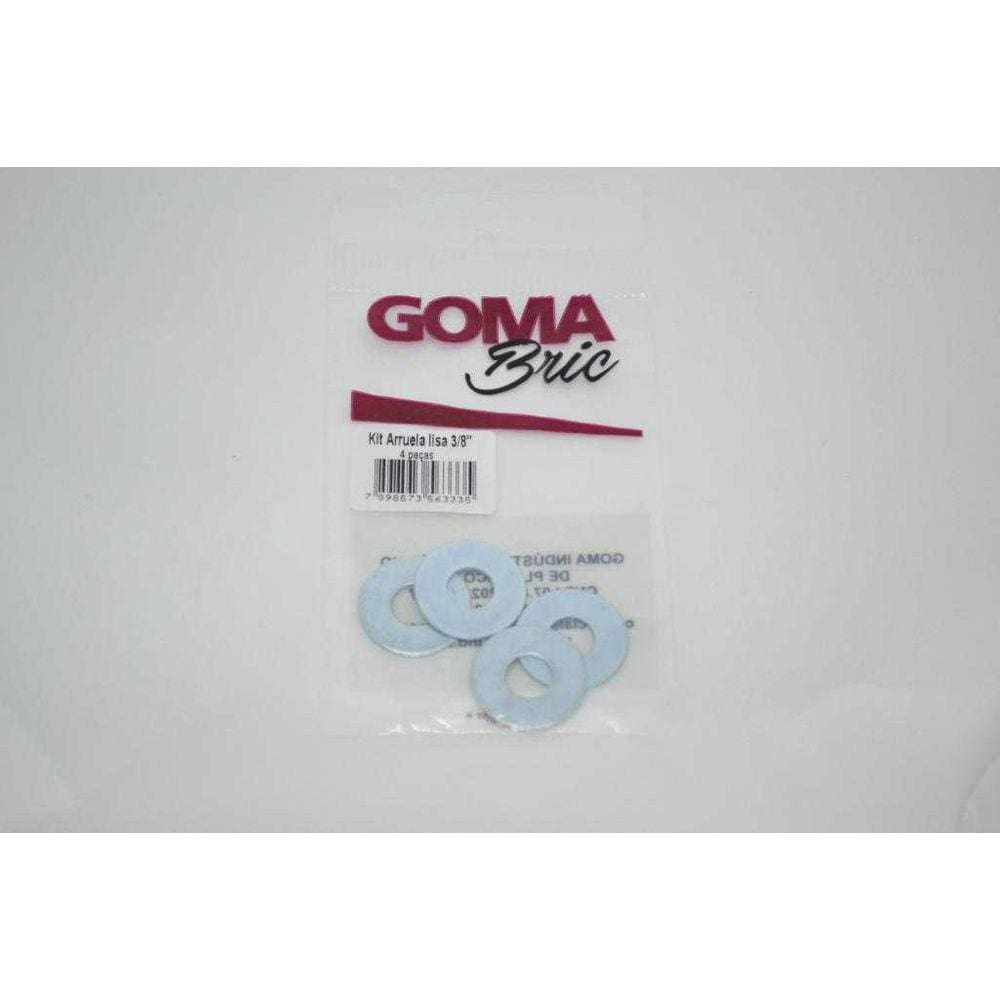 Arruela Lisa 3/8" 04 pecas Goma