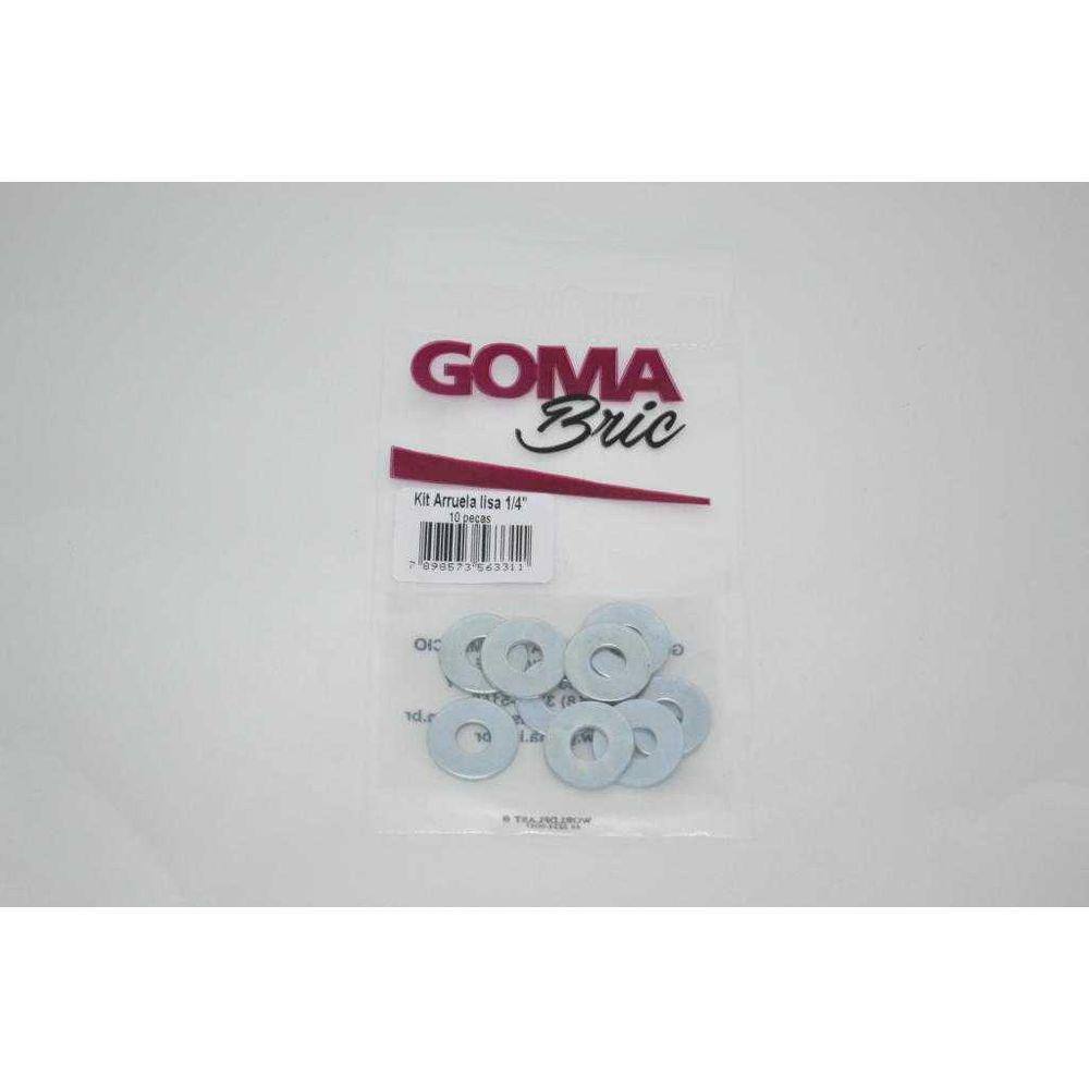 Arruela Lisa 3/16" 10 Pecas Goma