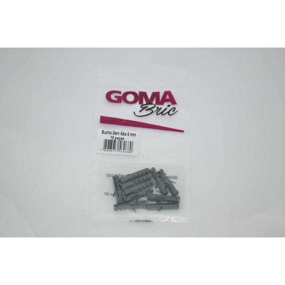 Bucha Plastica 10mm 4 Pecas Goma Bric