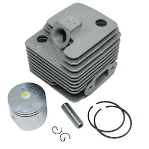 Kit Cilindro Pistão Anéis Soprador Garthen EB260 EBV260 Branco B2T27J