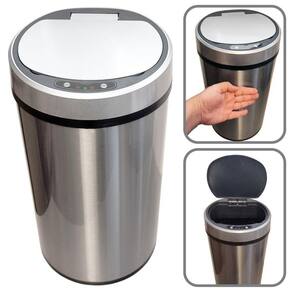 Lixeira Inox Automática 12 Litros Sensor De Presença Luxo