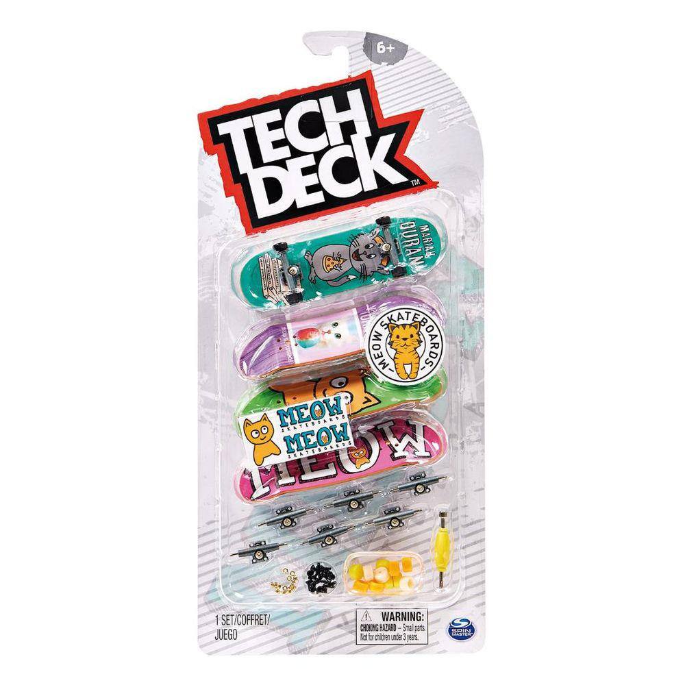 Skate De Dedo Tech Deck Profissional Sortido Com Adesivos