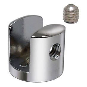 Suporte Fenda Prateleira Vidro 12Mm 10 Peças