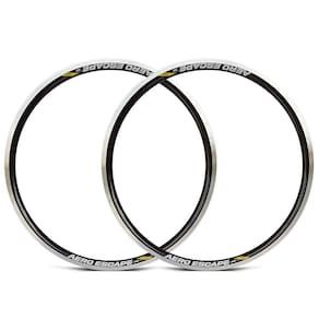 Kit 2 Rodas Aros Folhas 26/36 Furos Aero Mtb Valvula Grossa V-Brake Escape Vzan