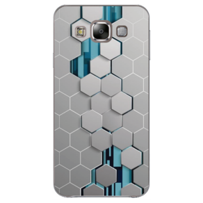 Capa Case Capinha Samsung Galaxy E5 Masculina Hexágonos
