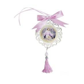 Adorno Protetor Anjo da Guarda Rosa - Berço - 30 cm