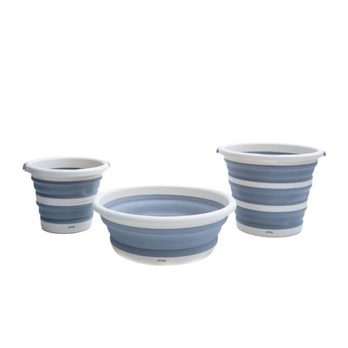 Menor preço em Kit lavanderia 2 baldes dobráveis 5L e 10L bacia 8L Simplo