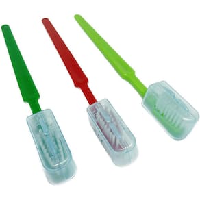 100 Escova dental adulto macia com protetor de cerdas alta durabilidade