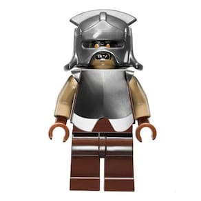 Boneco Blocos De Montar Moedor Orc Medieval Anéis