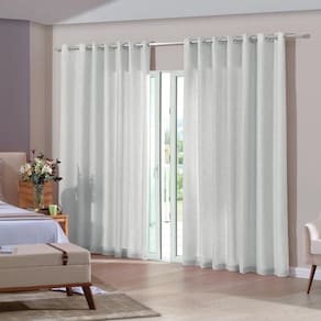 Cortina Duplex Glam Bella Janela Ilhós Redondo 3,00 x 1,70