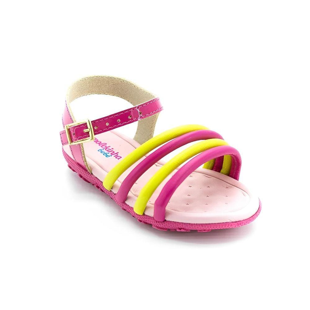 Sandália Casual Rasteira Infantil Menina Multi Tiras Molekinha 2121.134