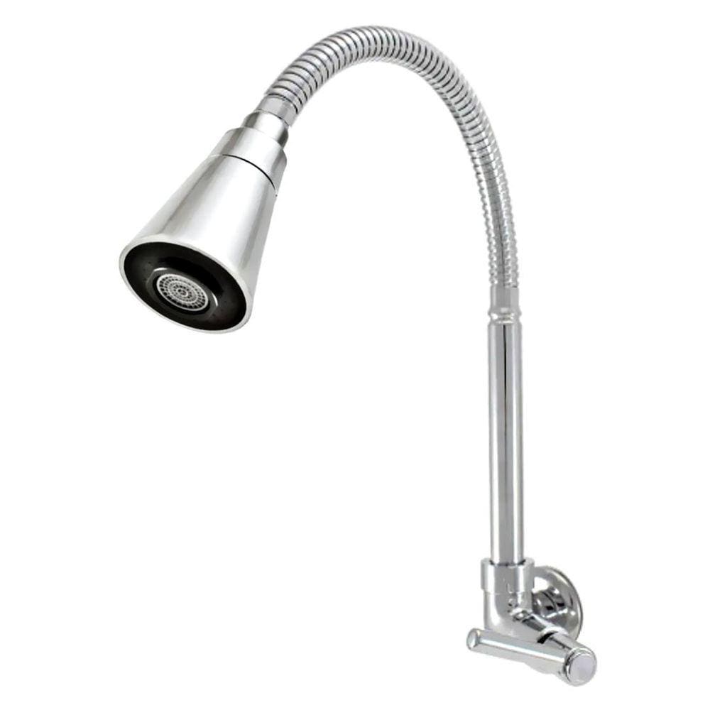 Torneira Cozinha Parede Gourmet Cônico Cromado C-72