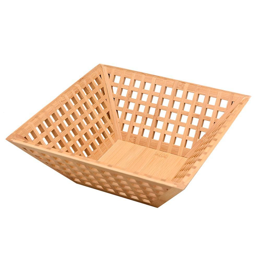 Fruteira vazada de bambu 28cm - Oikos