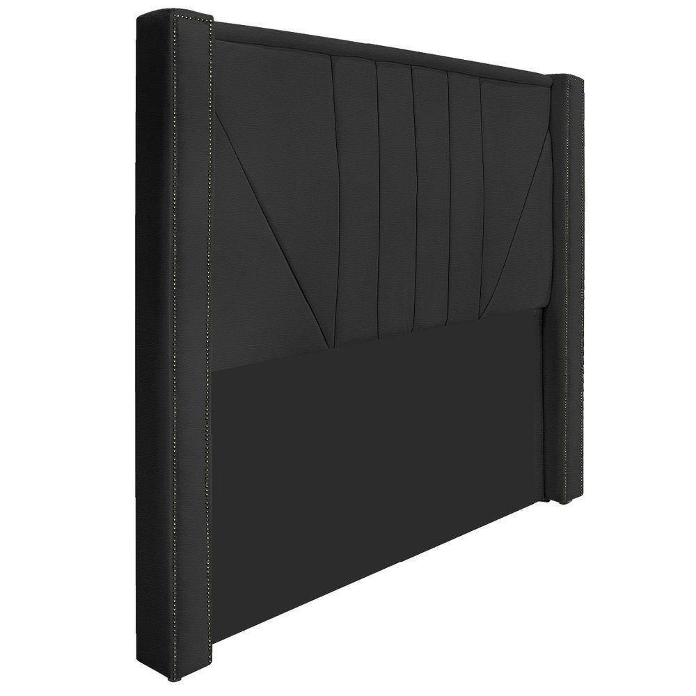 Cabeceira King 195 Cm Para Cama Box Corano Preto
