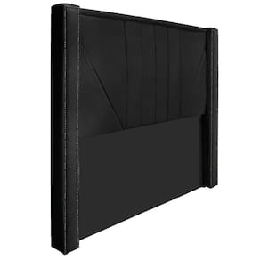 Cabeceira King 195 Cm Para Cama Box Suede Preto