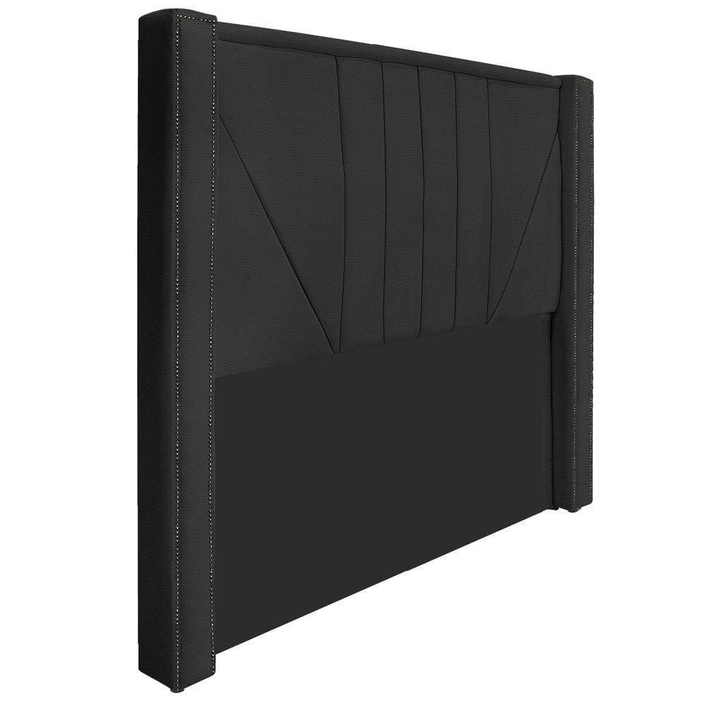 Cabeceira Casal 140 Cm Para Cama Box Corano Preto